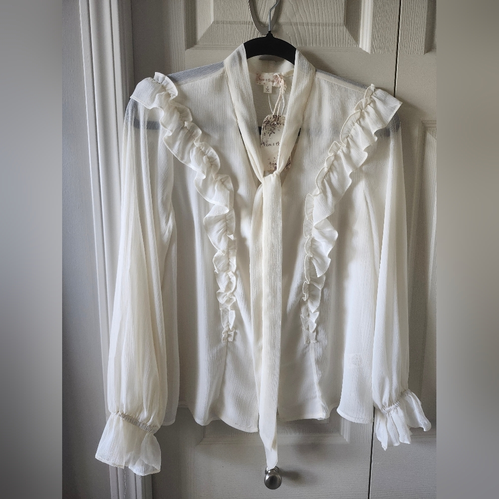 Victorian Style Ruffled Blouse